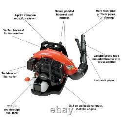 215 MPH 510 CFM 58.2cc Gas 2-Stroke Cycle Backpack Leaf Blower with Tube Throttl