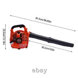 25.4CC 2-Stroke Handheld Gas Powered Leaf Blower Commercial Grass Lawn Blower US