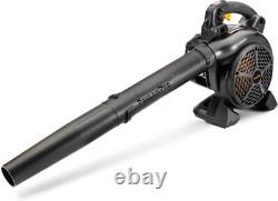 25cc 2-Cycle Gas 470 CFM 200 MPH Handheld Leaf Blower, Black