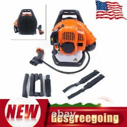 2Stroke 42.7CC Commercial Gas Leaf Blower Backpack Gas Powered Grass Lawn Blower