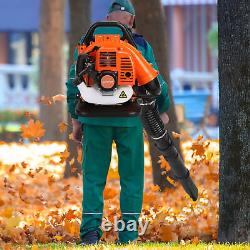 2Stroke 52cc Gas Powered Backpack Orange Leaf Blower Snow Blower For Lawn Garden