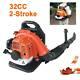 2-stroke 32cc Gas Backpack Leaf Blower Powered Debris With Padded Harness New
