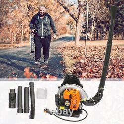2 Stroke 63cc Backpack Gas Powered Leaf Blower Commercial Grass Lawn Blower US