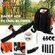 2-stroke 65cc Leaf Blower 2.3hp High Performance Gas Powered Back Pack Us Stock