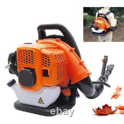 2-Stroke Backpack Gas Leaf Blower 42.7CC Powered Debris withPadded Harness US New