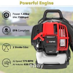 2-Stroke Commercial Backpack Leaf Blower Gas Powered Grass Lawn Blowing Machine