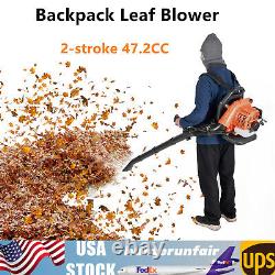 2-stroke 47.2CC Leaf Blower Engine Yard Gas Powered Backpack Leaf Blower