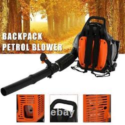 3HP Gas Powered Backpack Leaf Blower 63CC 665 CFM Back Pack Snow Blower 2Stroke