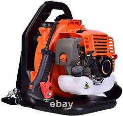 3.2HP 52CC 2Stroke Gas Backpack Leaf Blower Powered Debris withPadded Harness EPA