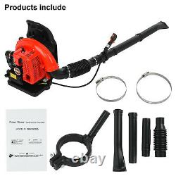 3.2HP Commercial Gas Powered Grass Lawn Blower Backpack Leaf Blower 65CC 2Stroke