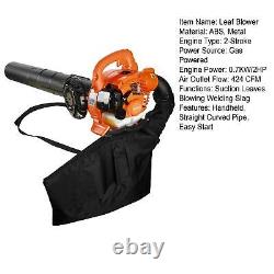 424 CFM 2-in-1 Gas Leaf Blower/Leaf Vacuum/Mulcher, Cordless Blower, Gas Powered