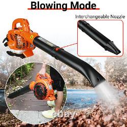 424 CFM 2-in-1 Gas Leaf Blower/Leaf Vacuum/Mulcher, Cordless Blower, Gas Powered