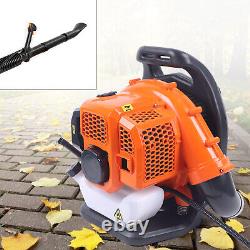 42.7cc Gas Backpack Leaf Blower Gas Powered Snow Blower 2-stroke Engine 1.25kw