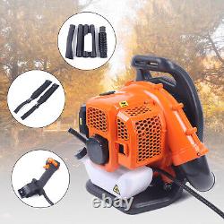 42.7cc Gas Backpack Leaf Blower Gas Powered Snow Blower 2-stroke Engine 1.25kw