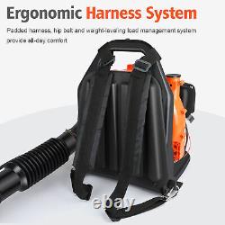 43CC Backpack Gas Leaf Blower 3HP 2-Stroke Gasoline Powered Snow Blower 665CFM