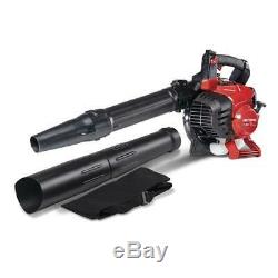 450 CFM 27cc 2 Cycle Gas Leaf Blower Vacuum Kit Mulcher High Volume Yard Cleaner