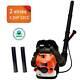 52cc 2stroke Powered 3.2hp Gas Backpack Leaf Blower With Padded Harness Epa Ce