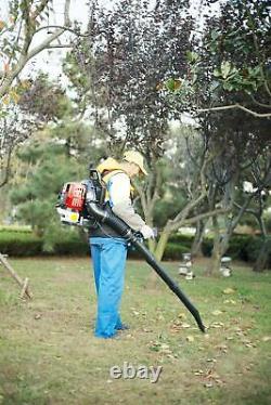 52CC 2-Stroke Commercial Backpack Leaf Blower Gas Powered Lawn Blower
