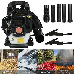 52CC 2-Stroke Gas Powered Backpack Snow Leaf Blower for Lawn Care Dust Debris