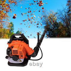 52CC Backpack Leaf Blower Gas Powered Snow Blower 156MPH 2-Stroke Engine 3.2HP