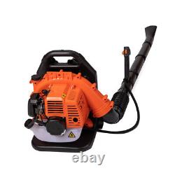 52CC Backpack Leaf Blower Gas Powered Snow Blower 156MPH 2-Stroke Engine 3.2HP