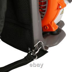 52CC Backpack Leaf Blower Gasoline Blower 2-Cycle Gas 550CFM Strong Air Flow Set
