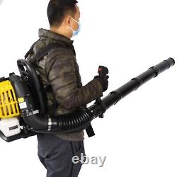 52cc gasoline backpack leaf blower 2 cycle engine gas powered with nozzle extens