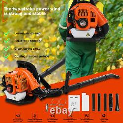 63CC 2.3Hp High Performance Gas Powered Back Pack Leaf Blower 2-Stroke US