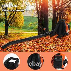 63CC 2.3Hp High Performance Gas Powered Back Pack Leaf Blower 2-Stroke US