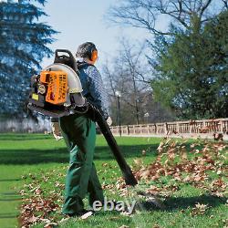 63CC 2 Stroke Backpack Gas Powered Leaf Blower Commercial Grass Lawn Blower