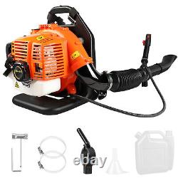 63CC 2 Stroke Backpack Gas Powered Leaf Blower Commercial Grass Lawn Blower US