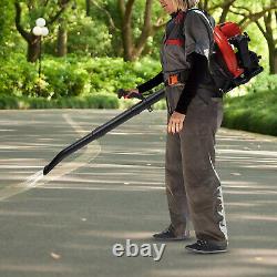 63.3CC Gas 2-Stroke Leaf Blower Backpack Gas-powered Backpack Blower 7000r/min