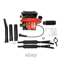 63.3CC Gas 2-Stroke Leaf Blower Backpack Gas-powered Backpack Blower 7000r/min