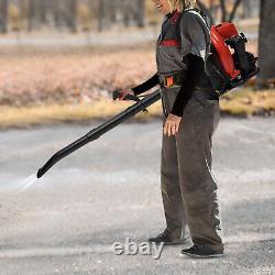 63.3CC Gas 2-Stroke Leaf Blower Backpack Gas-powered Backpack Blower 7000r/min