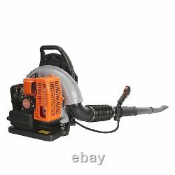 63cc 2-Stroke 665 CFM 300 MPH Gas Powered Cordless Backpack Snow Leaf Blower