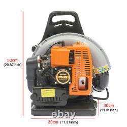 63cc 2 Stroke Gas Leaf Blowers for Lawn Care, 663CFM Air Blower for Garden Snow