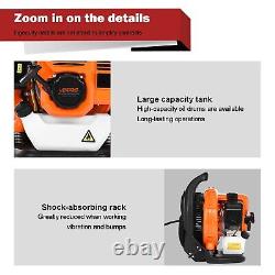 63cc Gas Powered Backpack Leaf Blower 2-Stroke 650CFM Snow Blower -EB808A