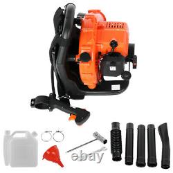 65cc 2.3Hp High Performance Gas Powered Back Pack Leaf Blower 2-Stroke