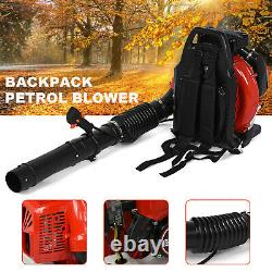 80CC Gas Powered Backpack Leaf Blower High Performance 900 CFM 2-stroke Red US