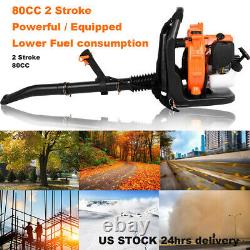850CFM Backpack Leaf Blower Gas Power 80CC 2-stroke Powerful 2 Year Warranty