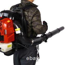 Backpack Gas Leaf Blower Gasoline 530 CFM 76CC 4-Stroke Engine With Extention Tube