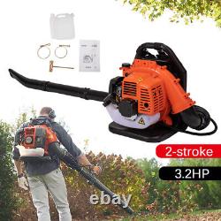 Backpack Leaf Blower 2 Stroke 63CC Gas Powered Grass Lawn Blower 156Mph 3.2HP