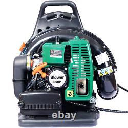 Backpack Leaf Blower 63.3cc 3.6HP 750CFM Gas Leaf Blower Cordless Handheld