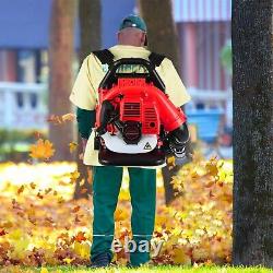 Backpack Leaf Blower 65CC 2-Cycle Gas Powered Grass Yard Padded Strap USA