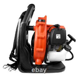 Backpack Leaf Blower Gas Powered Snow Blower 550CFM 190MPH 43CC 2-Stroke 1.7HP