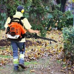 Backpack Leaf Blower Gas Powered Snow Blower 650 CFM 65CC 2-Stroke Engine 3.2HP