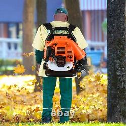 Backpack Leaf Blower Gas Powered Snow Blower 650 CFM 65CC 2-Stroke Engine 3.2HP