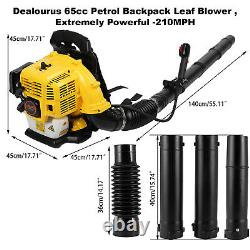 Backpack Powerful Blower Leaf Blower 63CC 2-stroke Motor Gas 650 CFM US Stock