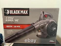 Black Max 26cc 2-Cycle Engine 400 CFM & 150 MPH Gas Blower Vacuum NEW