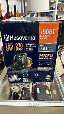Brand New Husqvarna 150BT Backpack Gas Leaf Blower 50.2cc 2.15HP